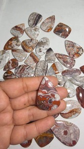 Cabochon en Agate Crazy Lace Naturelle, Pierre Précieuse Multicolore, Pierre Libre en Gros pour la Fabrication de Bijoux, Qualité Supérieure Opalescente Troisième Génération - Product Image 4