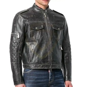 New Style Regular Fit High Quality Material <b>Men</b> <b>Leather</b> <b>Jackets</b> Wholesale Price Genuine <b>Leather</b> <b>Jacket</b> - Product Image 3