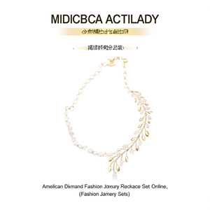 American Diamond Fashion Jewelry Necklace Set Online - Product Image 3