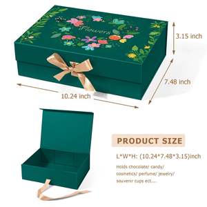 Boîte cadeau magnétique rigide de luxe personnalisée TH CBB-554 avec matériaux recyclés, finition premium, design réutilisable - Product Image 6