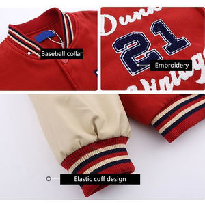 Chaqueta Varsity Newstyle 100% Lana con Bordado, Parches de Cuero Repujado, Sólida, Impermeable, Transpirable, Térmica y de Secado Rápido - Product Image 6