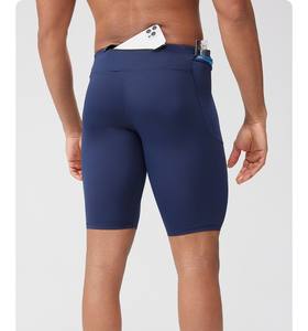 Pantalones Cortos Deportivos de Felpa Gris para Hombre, Personalizados con Logotipo, de Algodón Sólido, para Verano, Gimnasio, Correr, Casuales, Venta al Por Mayor 2025 - Product Image 3