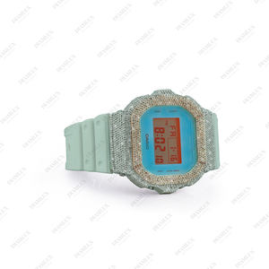 Montre G-Shock en argent avec diamants naturels pour fêtes, mariages et anniversaires - Unisexe, autres bijoux - Product Image 2