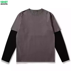 Custom 220 Grams Double Layer Knitted <b>Waffle</b> Short Sleeve Men's T-<b>Shirt</b> Y2K Acid Wash Stone Faded Cuff 100% Cotton Eco-Friendly - Product Image 4