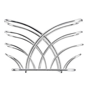 Elegante Servilletero de Metal Rectangular Reutilizable, Decoración de Mesa para el Hogar, Acabado Plateado - Product Image 3