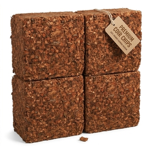 Pommice de noix de coco, produit agricole déchiqueté, copeaux de tourbe de coco, brun naturel, biodégradable, pour usage hydroponique et plantation en jardin - Product Image 3