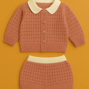 Conjunto de Ropa de Punto Suave para Bebés Recién Nacidos, Ropa de Invierno Cálida, Diseño Personalizado de Primera Calidad, Suministro al por Mayor - Product Image 1