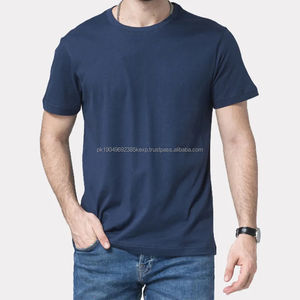 Camisetas Deportivas de Cuello Redondo para Hombre, Tallas Grandes, 100% Algodón, con Estampado Puff, Color Sólido Personalizado, Venta al Por Mayor - Product Image 2