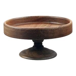 Support à gâteau élégant en bois pour une présentation moderne des desserts, utilisation sur table à la maison, finition naturelle - Product Image 4