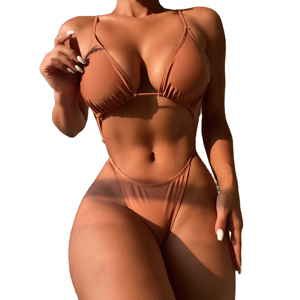 Service OEM – Nouvel ensemble de maillot de bain 2 pièces tendance pour femme (soutien-gorge et string) – Tenue de plage féminine – Personnalisez votre logo de marque - Product Image 4