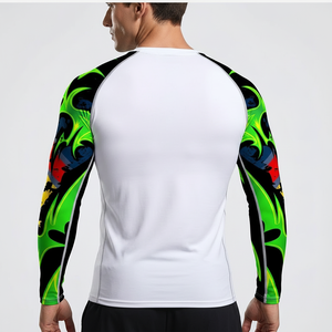 Boxing Jersey Men MMA Rash Guard Jiu Jitsu Bjj T Shirt Compression Shirt Quick Dry Gym Running Training BJJ Rashguard - Product Image 2