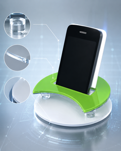 Soporte Universal Mini Portátil Impermeable de Acrílico Transparente para Teléfono Celular con Seguimiento Inteligente para Uso en Interiores - Product Image 2