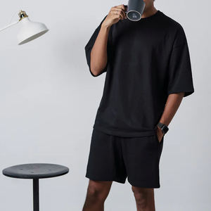 Nouveauté : Ensemble de survêtement décontracté pour homme, t-shirt et short, séchage rapide, idéal pour la course et les activités de plein air en été - Product Image 1