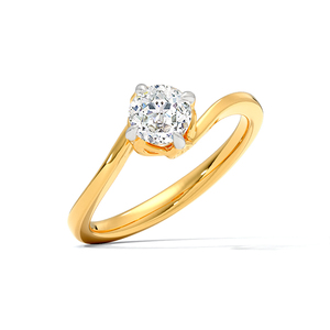 Bague de fiançailles solitaire ovale en diamant de culture en laboratoire - Product Image 3