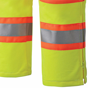 <b>High</b> Visibility ANSI Class 2 Safety Pants Reflective Waterproof LED Flash <b>Work</b> <b>Trousers</b> Pockets for Construction Use Customized - Product Image 6