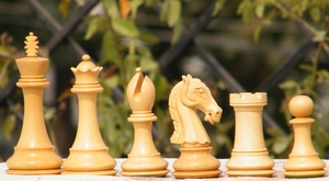 Old Colombian Staunton <b>Chess</b> Pieces 4.2 Inches Handmade <b>Wooden</b> <b>Set</b> - Product Image 2