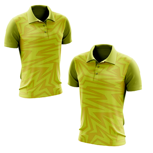 Camiseta polo deportiva sublimable, camiseta polo de color contrastante, camiseta polo con franjas, camiseta polo de uniforme. - Product Image 5