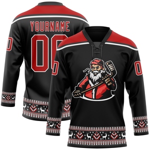 Maillot de hockey personnalisé OMMIZ INDUSTRY bleu marine-gris, vente en gros, best-seller - Product Image 6