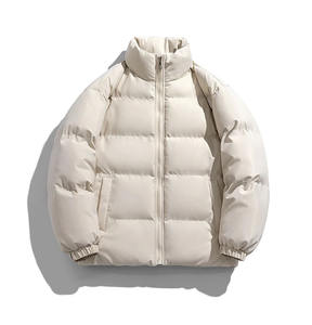 Chaqueta de Invierno Cálida con Cierre para Hombre, Chaqueta Acolchada Personalizada de Color Sólido para Exteriores - Product Image 2