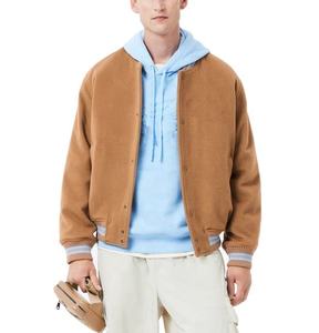 เสื้อแจ็คเก็ตวาร์ซิตี้ขนสัตว์สำหรับผู้ชาย พร้อมลายปัก - Product Image 4