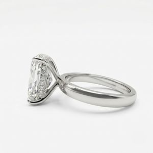 Premium <b>18K</b> White <b>Gold</b> Diamond <b>Ring</b> with Lab Grown Diamond Elegant Fine Jewelry for <b>Men</b> Women - Product Image 3