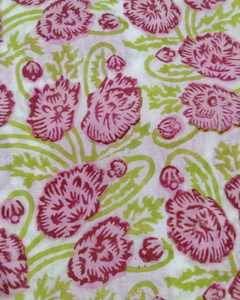 <b>Summer</b> Lightweight Woven Hand Block Printed Quick-Dry Cotton Voile Fabric for Boys' Shirts Suits Dresses Bags Curtains Lingerie - Product Image 3