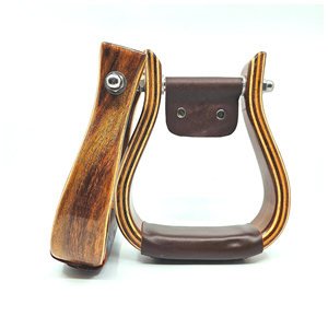 Estribos Tradicionales de Madera para Montar a Caballo, Soportes de Pie de Madera Resistentes, Accesorios de Equitación, Equipo de Montar Cómodo - Product Image 1
