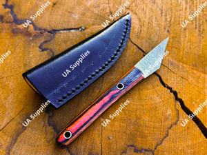 มีดคิริดาชิขนาดเล็ก ใบมีดคมกริบ เหล็กดามัสกัส มีดพกพาคุณภาพพรีเมียม ขนาด 2 นิ้ว ใช้ได้ตามกฎหมาย มีดคัตเตอร์อเนกประสงค์ - Product Image 5