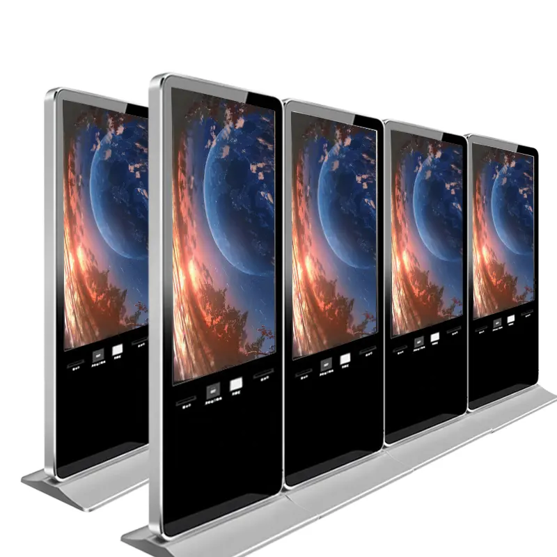 Cosun 55 pollici doppio lato verticale Display Lcd Android supporto da pavimento segnaletica digitale Oem Touch Screen chiosco pubblicitario