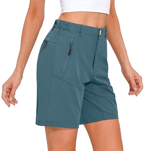 Shorts d'entraînement personnalisés pour femme avec logo, taille mi-haute, pour le golf, le tennis, le badminton, en polyester respirant et à séchage rapide, style décontracté et streetwear. - Product Image 2