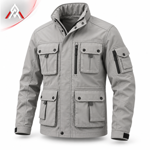 <b>Lightweight</b> <b>Men</b>’s Utility Field <b>Jacket</b> With Practical Pockets Flexible Fabric And Modern Styling For Travel And Outdoor Use - Product Image 5