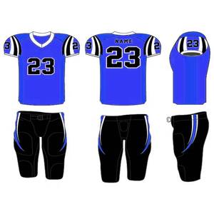 Nouveauté, vêtements de sport unisexes, uniformes de football américain personnalisés, vêtements d'équipe, ensemble d'uniformes de football, 100% polyester, grande taille - Product Image 5