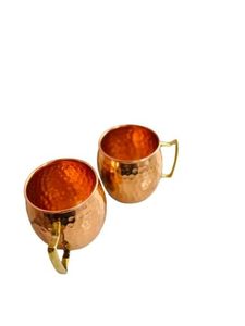 Brilliant Copper Moscow Mule <b>Mugs</b> Crafted For Ice Cold Cocktails Perfect Drinkware For Kitchen Bar And Social Events - Product Image 2