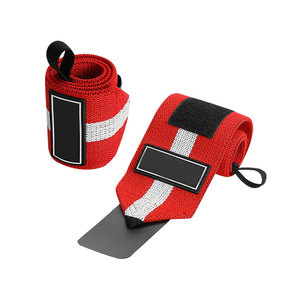 Wrist Wraps for <b>Barbell</b> Training Weightlifting Gym Fitness Bodybuilding <b>Adjustable</b> Support Straps Custom Logo Wholesale - Product Image 2