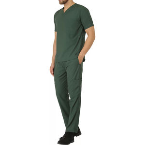 Premium Quality Men Hospital Uniform Nursing <b>Tops</b> and Pants Breathable scrub nurse Set New latest Design Medical Scrub Sets - Product Image 3
