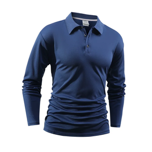 Nouveau polo pour homme, ample, confortable et tendance, polyvalent pour les tendances printemps-automne, haut de qualité et confortable - Product Image 5
