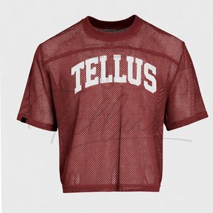 Camiseta de malla personalizada para hombre, estilo urbano, de secado rápido, hip hop, al por mayor, OEM, a la moda, del mejor fabricante - Product Image 5