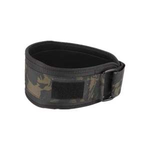 Cinturón de soporte de cintura ajustable de camuflaje para entrenamiento de fuerza y levantamiento de pesas, cierre de gancho y bucle transpirable unisex - Product Image 4