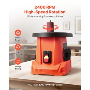 Fresatrice a mandrino oscillante 2400 RPM da banco, 6 attacchi (da 1/2 a 3 pollici), corsa 5/8 pollici, piano di lavoro in ghisa 15,6 x 11,6 pollici - Product Image 2