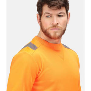 Nouvel Arrivage – Sweat-shirt de Travail Haute Visibilité pour Homme, Orange, Manches Longues, T-shirt Haute Visibilité, T-shirt Personnalisable Haute Visibilité - Product Image 3
