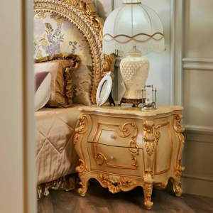 Envío Gratis: Juego de Dormitorio King de Lujo Premium de Caoba Sólida con Diseño Antiguo Europeo, Muebles Tapizados Tallados a Mano para Hotel - Product Image 6