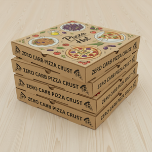 กล่องพิซซ่าพิมพ์ลายตามสั่งคุณภาพสูง สำหรับบรรจุภัณฑ์พิซซ่า พร้อมโลโก้และกระดาษลูกฟูกเกรดอาหาร - Product Image 3