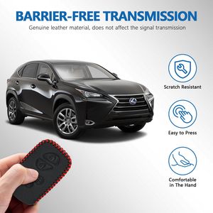 เคสหนังสำหรับกุญแจรถ LEXUS พร้อมพวงกุญแจและอุปกรณ์เสริมสำหรับเปลี่ยนกุญแจ - Product Image 6