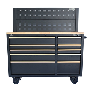 Armoire à outils en acier enduit de poudre haute résistance à 10 tiroirs pour garage, atelier, stockage industriel - Product Image 1