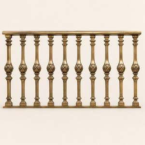 Rampe à volutes florales pour hôtels de luxe, villas, grands escaliers et intérieurs architecturaux classiques - Product Image 1