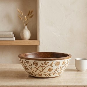 Bol en marbre moderne fait à la main par un artisan indien, à grain naturel, résistant à la chaleur, écologique, jetable, pour servir les fruits, décoratif - Product Image 3