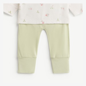 Ensemble 2 pièces pour bébé garçon, manches longues, imprimé, en modal et élasthanne, avec boutons-pression, pour nouveau-né, ODM Vietnam - Product Image 4