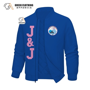 Veste bomber en satin polyester personnalisée Jack And Jill Of America, veste bomber en soie de haute qualité, veste bomber varsity élégante - Product Image 4