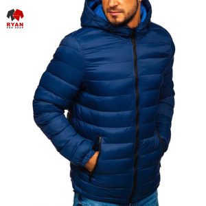 แจ็คเก็ตพัฟเฟอร์ดีไซน์สั่งทำพิเศษสำหรับผู้ชายจาก Ryan Pro Gear พร้อมโลโก้สั่งทำพิเศษ ดีไซน์ ODM ตกแต่งกระเป๋า - Product Image 2