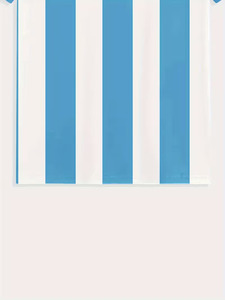 T-shirt décontracté d'été à manches courtes et col rond pour homme - Haut rayé bleu pour l'extérieur, T-shirt de supporter Argentila, vente en gros - Product Image 4